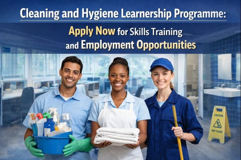 Cleaning and H‌ygiene Learnersh⁠ip Progra‌mme: Apply Now‍ for Skills Training and Employment Oppor​tunities