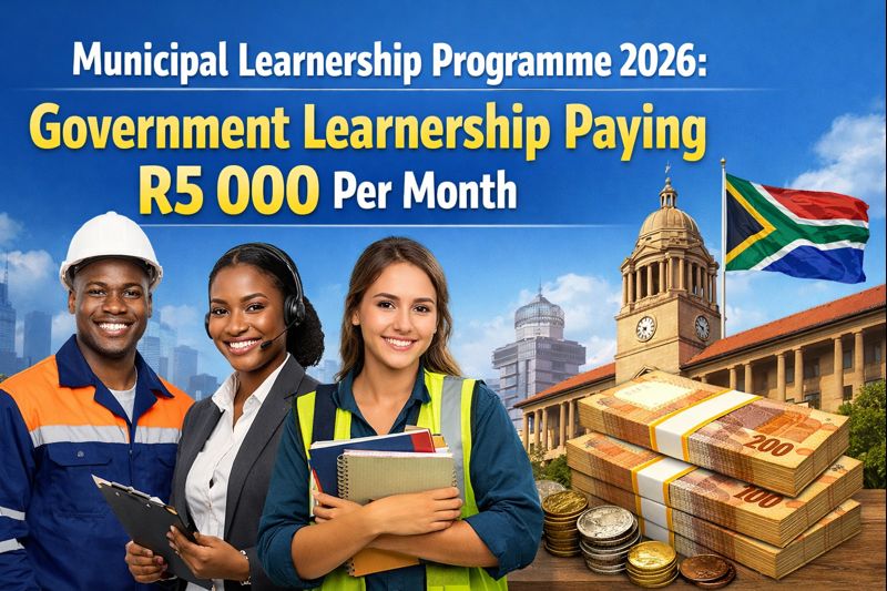 Municipal Learnership Programme 2026 Government Learnership Paying R5 000 Per Month